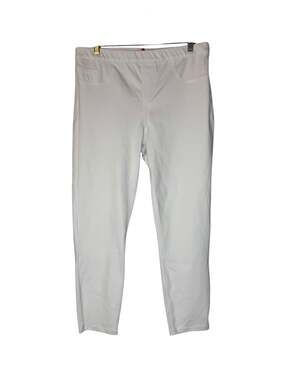 Spanx White Stretch Pull-On Cropped Slim Pants XL Minimalist